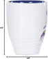 Iris Watercolor Purple On White - 16 Ounce Glossy Stoneware Mug with Handle
