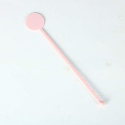 FOYARA 7 Inches Cocktail Swizzle Stick, Disc Top Drink Stirrers, Pack of 50 Plastic Stirrers