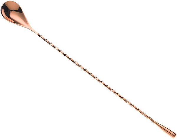 Barfly Copper Teardrop Bar Spoon - End 11 13/16" (30 cm)