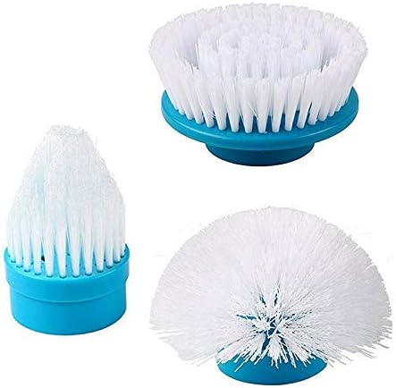 SUSIFT Replacement Brush Heads for Hurricane Spin Scrubber with Multi-Function Set of 3Flat,Dome,Corner