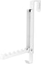 Smart Over The Door Coat Hook Organizer, 2-Hook Collapsible Rack for Entryway or Bedroom Closet - Steel