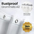 "LiBa Waterproof Plastic Shower Curtain - Premium Non-Toxic PEVA with Rust Proof Grommets, Heavy Duty 72x72 Bathroom