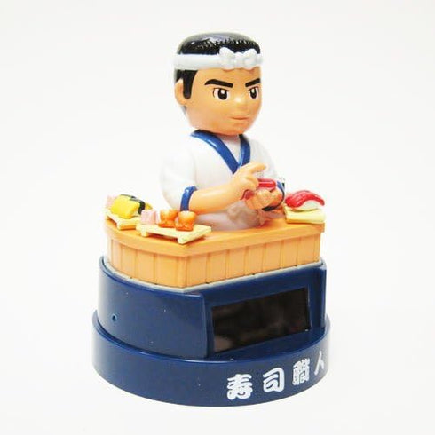 Japanese Solar Figurine Sushi Shop