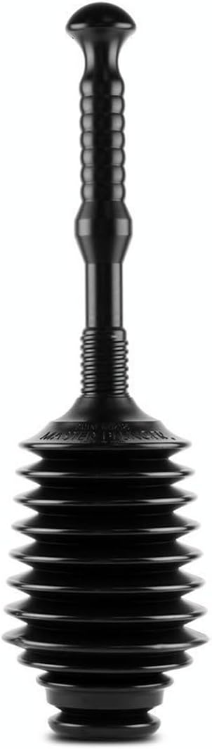 Master Plunger MP100-3 Heavy Duty Toilet Plunger, Clears Toilets, Kitchen Sinks, Fast with Air Relief Valve