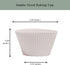 The Silicone Kitchen Reusable Baking Cups - Non-Toxic, BPA Free, Jumbo 12 Pack, Designer White