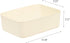 IRIS USA Plastic Basket Bin & Lid, Medium, 4-Pack, Stackable Storage Organizer Bins for Kitchen & Bathroom