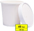 40 Count (16 oz) Frozen One - Pint Dessert Containers with Lids Ice Cream Cups with Lids