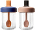2 Pack Overnight Oats Containers with Lids and Spoons, 13.5 oz Breakfast