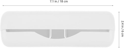 Luxshiny Wall-mounted Plastic Bag Holder, Trash Bag Dispenser, Easy Hanging Organizer for Home Kitchen