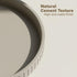12in 100% Decorative Tray for Coffee Table Tray Decor, Gray Solid Concrete Decorative Round Tray for Kitchen, Living