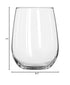Libbey Glassware Stemless White Wine Glass, 17 oz. - Pack of 12
