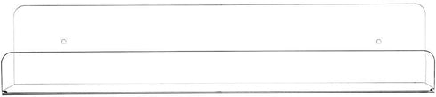 5 MM Rack,15 Inch,Set 4 CY craft Clear Acrylic Floating Shelves Display Ledge, Thick Wall Mounted Storage Shelf