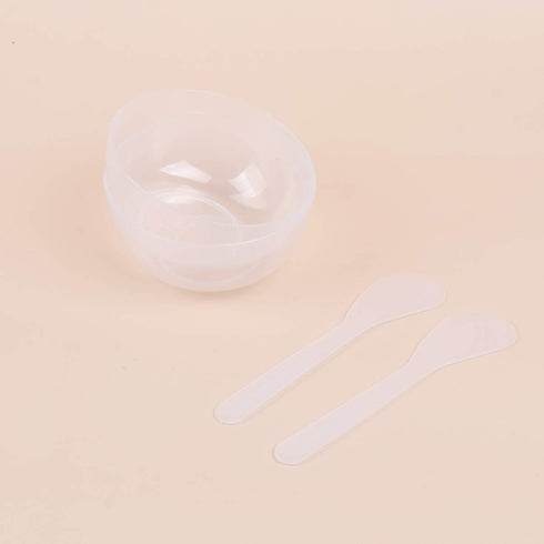 10 Sets Slime Bowl Mixing Tool Makeup Bowls, Plastic Glue Mixer for Makeup Crafts (Transparent)