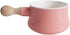Cabilock Enamel Mini Saucepan with Wooden Handle | Non-Stick Ceramic Butter Warmer Frying Pan 380ML
