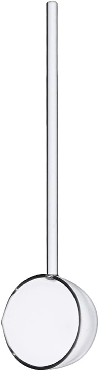 Clear Glass Stirring Spoons, Transparent Crystal Teaspoons, Mixing Spoon for Milk, Cocktail, Ice Cream Scoop