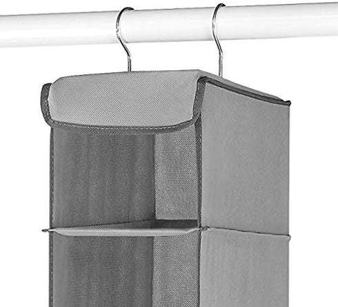 8 Closet Whitmor Hanging Shoe Shelves - Section - Organizer - Grey