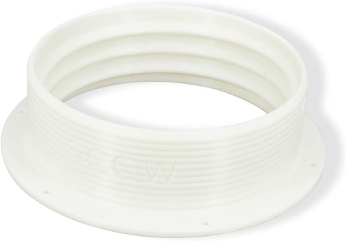 intulon 6-inch Tube Portable AC Air Conditioner/Fan Exhaust Plastic Hose Flange, Off White