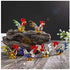 Crystalsuncatcher Handmade Mini Cock Art Glass Blown Animal Figurine (Cock)