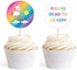 Andaz Press Funny Farewell Retirement Party Decorations - You're Dead to Us Now Cupcake Toppers DIY Kit, 20-Pack