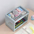 2 Tier Plastic Countertop Shelf Organizer Storage Rack, Multifunction Kitchen Spice Rack and Bathroom Shelf Organizer