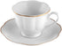 Set 6 12 Set (3 oz) KARACA an Turkish Coffee Cup for People - Piece Cups with Saucers - Small Porcelain Espresso
