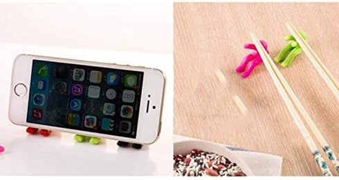 Spill Stopper, 4 Pack Creative Silicone Cooking Tools, Lid Cover for Pan Kitchen Tool (Green & Pink)