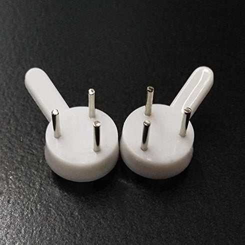 10Pcs White Non-Marking Hooks, Plastic Hanging Hooks for Painting Photo Frame Seamless Home Decor