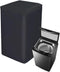 Dustproof Waterproof Washing Machine Cover, Black Top Load Protection Cover for Indoor/Outdoor Use