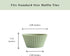 The Silicone Kitchen Reusable Silicone Baking Cup, Muffin Liners for Cupcakes, BPA Free, 12 Pack, White Blue Green