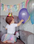 1st Rainbow High Chair Banner for Birthday - Baby Girl Smash Cake for Photo Props, First Birthday Photo Background