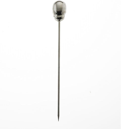 Barfly Cocktail Picks with Skull Top, Stainless Steel