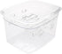 EVERIE 12-Quart Sous Vide Container with Built-in Rack, Collapsible Silicone Lid, Compatible with All Sous Vide Cookers