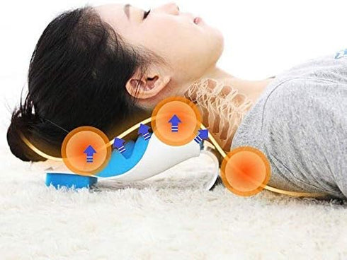 LiuYX Chiropractic Pillow - Cervical Neck Traction Device, Neck Support Pillows for Pain Relief and Cervical Spine