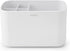 Brabantia Renew Bathroom Caddy (White), Compartments for Toothbrushes, Soap, Nonslip Base with Drainage Holes