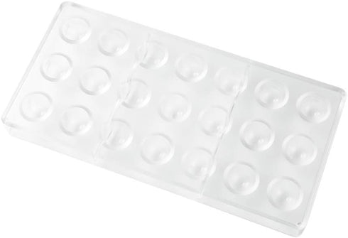 Restaurantware Pastry Tek Chocolate Mold, 10.8 x 3.5 Inch, 1 Half Sphere Candy Mold, 21 Compartments
