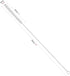 Drinking Straw Cleaning Brushes Set, 15" Extra Long Nylon Bristles Pipe Cleaner with Stainless Steel Handle - Set of 4