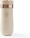 BENFUCHEN 12oz Travel Coffee Press, Vacuum Insulated Portable French Press in Beige