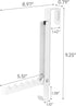 Smart Over The Door Coat Hook Organizer, 2-Hook Collapsible Rack for Entryway or Bedroom Closet - Steel