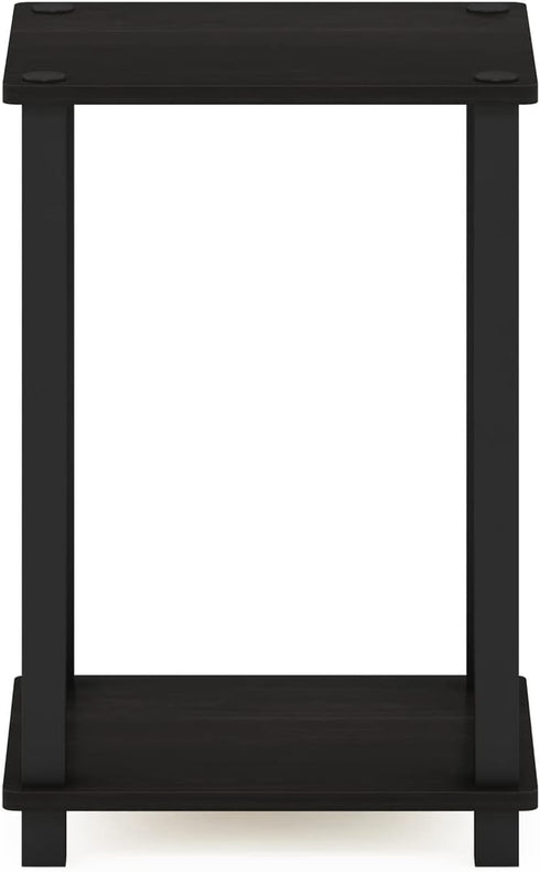 2-Tier Closet, Furinno Simplistic Night Stand, Compact Nightstand with Open Shelf, Toolless Small Bedside Table, End