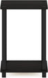 2-Tier Closet, Furinno Simplistic Night Stand, Compact Nightstand with Open Shelf, Toolless Small Bedside Table, End