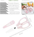 Healthy Baby Food Ceramic Scissors with Cover, Portable Shears (Pink)