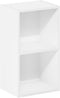 Furinno Luder Bookcase - 2-Tier Cube Storage, White