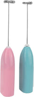 2 Pcs Mini Hand Mixer, High Frequency Motor, One Hand Control, Rustproof Stainless Steel Electric Stirrer for Household