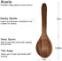Set of 4 Small Round Acacia Wooden Bowls, 2¾ Inch with Spoons - Stackable Mixing Bowl Set