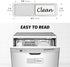Dishwasher Magnet Clean Dirty Sign Shutter Only Changes When You Push It Non-Scratching Strong Magnet or 3M Adhesive Options Indicator Tells Whether Dishes are Clean or Dirty (Wood White/Black)
