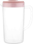 Hemoton 2600ML Plastic Pitcher with Lid, Clear Juice Pitcher for Fridge, Large Capacity Lemonade Water Jug
