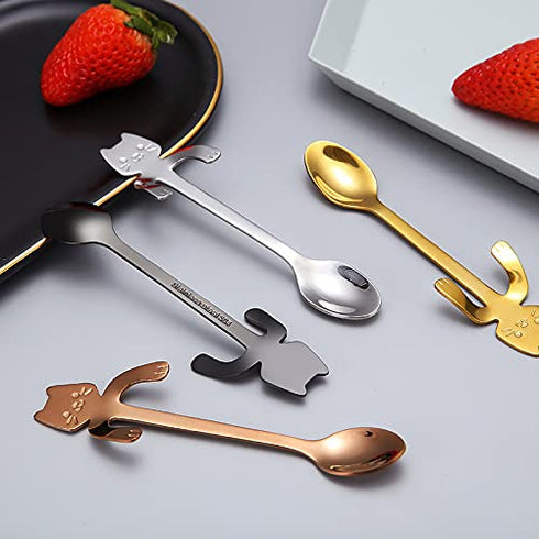 4 1 Pack 4. 1 Eternal Spirit Beauty in Coffee, with GANODERMA (REISHI) of Bonus Stainless Steel Cute Mini Cat Spoon