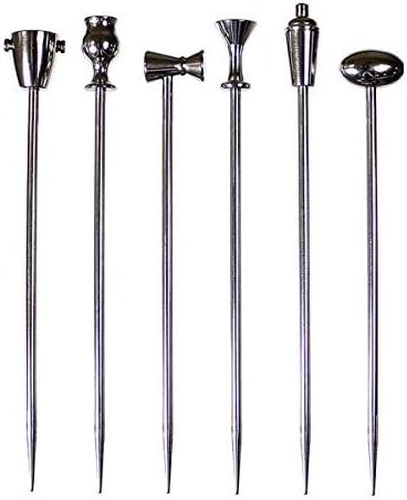 Prodyne Legacy Stainless Steel Martini Picks - Set of 6