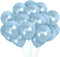 Treasures Gifted Metallic Light Blue Balloons - Baby Blue Balloons, Pastel Blue