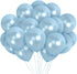 Treasures Gifted Metallic Light Blue Balloons - Baby Blue Balloons, Pastel Blue